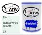 Preview: Ford, Oxford White (B9791), Z1: 500ml Lackdose, von ATW Autoteile West.